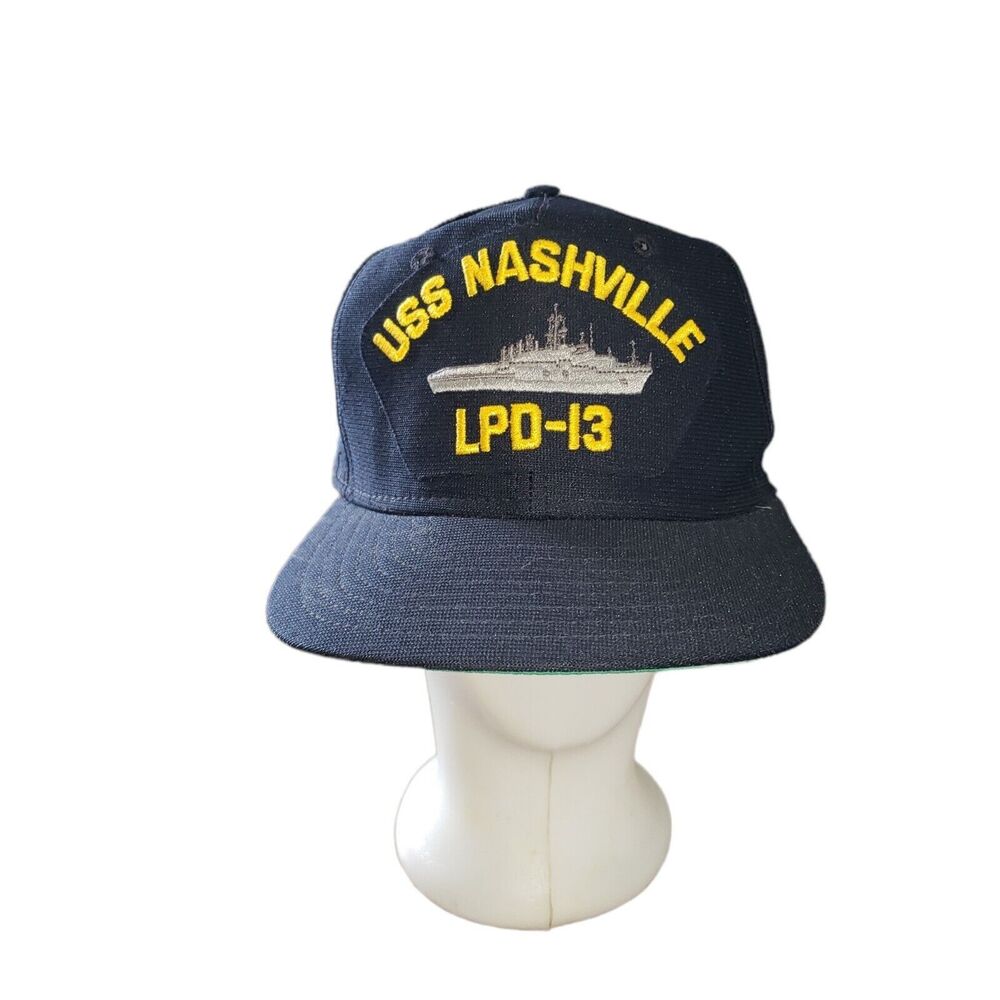 Vintage USS Nashville LPD-13 Navy Hat Made in USA New Era